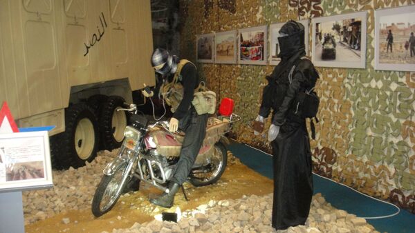 Equipos suicidas arrebatados a grupos radicales en Siria y expuestos en Rusia en el marco del Foro Internacional Army 2017. - Sputnik Mundo