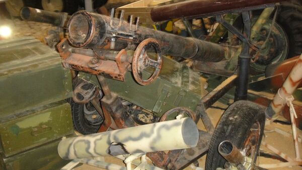 Trofeos de guerra arrebatados a los grupos radicales e insurgentes en Siria y expuestos en Rusia en el marco del Foro Internacional Army 2017. - Sputnik Mundo
