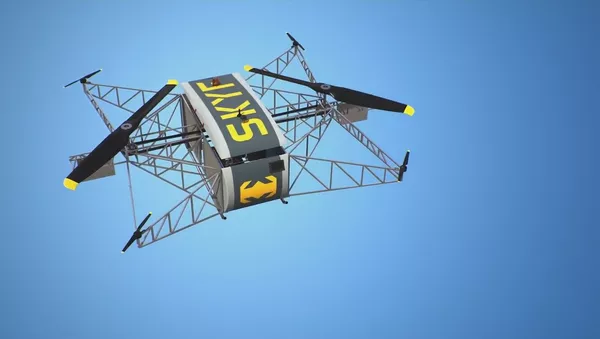 La aeronave no tripulada SKYF (captura de pantalla) - Sputnik Mundo