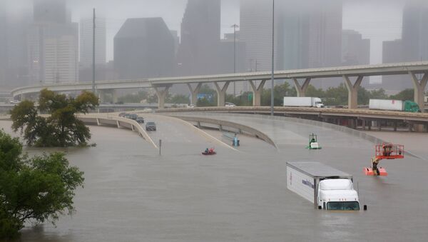 Consecuencias del huracán Harvey en Houston, EEUU - Sputnik Mundo