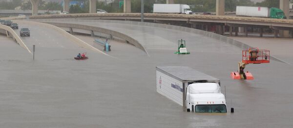 Consecuencias del huracán Harvey en Houston, EEUU - Sputnik Mundo