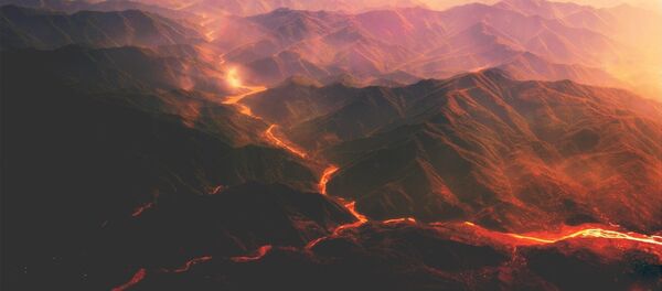 Una caldera volcánica (imagen referencial) - Sputnik Mundo