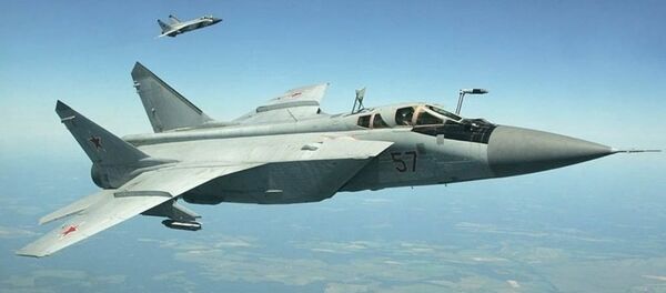 Истребитель-перехватчик четвертого поколения МиГ-31 (по кодификации НАТО: Foxhound - лисья гончая) - Sputnik Mundo