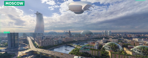 Moscú en la década de los 2040, según imagina el portal Earth 2050 Moscú en la década de los 2040, según imagina el portal Earth 2050 - Sputnik Mundo