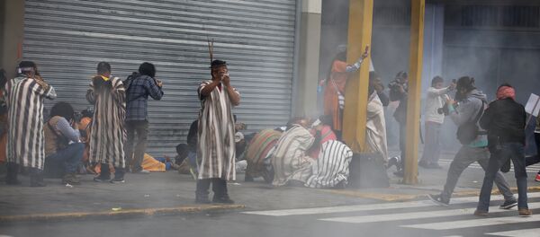 Docentes protestando en Lima, Perú (archivo) - Sputnik Mundo