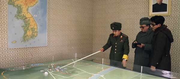 Un mapa de la península de Corea - Sputnik Mundo