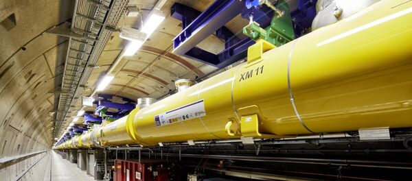 Dentro de uno de los túneles del Láser Europeo de Electrones Libres y Rayos X (XFEL) - Sputnik Mundo