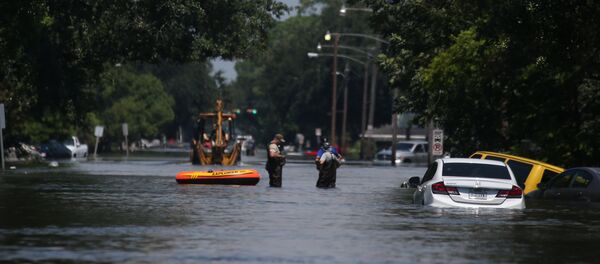 Consecuencias del huracán Harvey en Porth Arthur, Texas - Sputnik Mundo