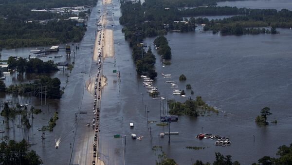 Consecuencias del huracán Harvey en EEUU - Sputnik Mundo