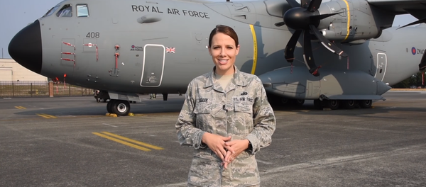 El avión de transporte militar A400M Atlas de la Real Fuerza Aérea Británica - Sputnik Mundo