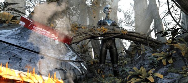 Accidente de un ovni (ilustración) - Sputnik Mundo