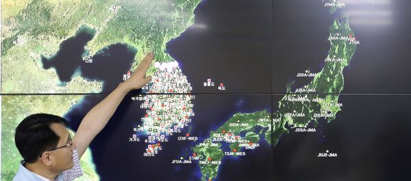 Lugar del ensayo nuclear de Corea del Norte en el mapa - Sputnik Mundo