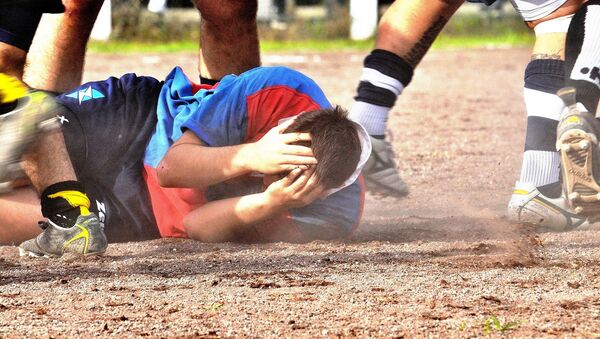 Un jugador durante un partido de rugby (archivo) - Sputnik Mundo