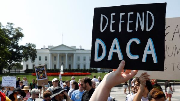 Manifestación a favor de DACA en EEUU (archivo) - Sputnik Mundo