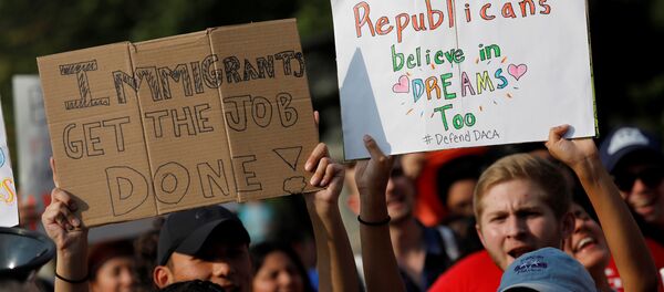 Manifestación a favor de DACA en EEUU (archivo) - Sputnik Mundo