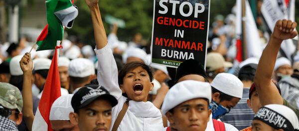 Manifestaciones en apoyo de los rohinyás - Sputnik Mundo