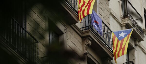 Esteladas, banderas independentistas de Cataluña - Sputnik Mundo