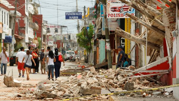 Las consecuencias del terremoto en México - Sputnik Mundo