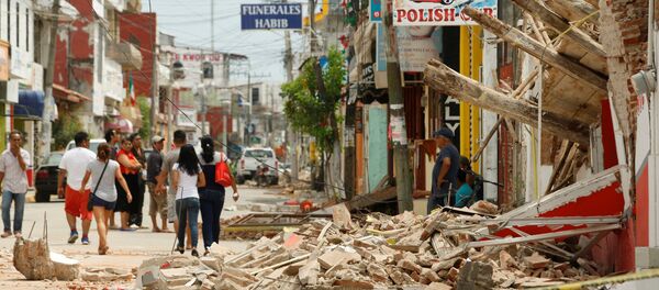 Las consecuencias del terremoto en México Las consecuencias del terremoto en México - Sputnik Mundo