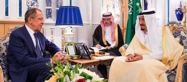 Serguéi Lavrov, el ministro de Asuntos Exteriores de Rusia durante su visita a Arabia Saudí - Sputnik Mundo