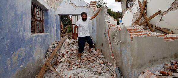 Consecuencias de un fuerte terremoto en México Consecuencias de un fuerte terremoto en México - Sputnik Mundo