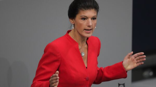 La líder del partido BSW, Sahra Wagenknecht, en una imagen de archivo - Sputnik Mundo