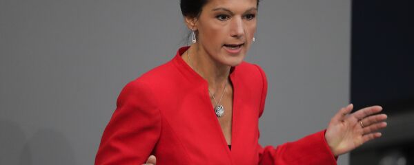 La líder del partido 'La izquierda', Sahra Wagenknecht, en una imagen de archivo - Sputnik Mundo