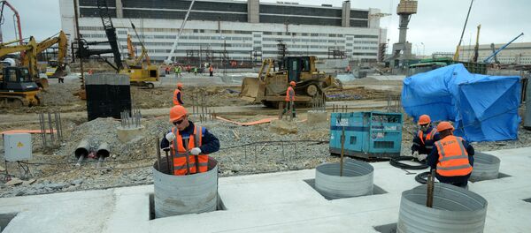 La construcción de nuevos edificios del astillero Zvezda en Primorie - Sputnik Mundo