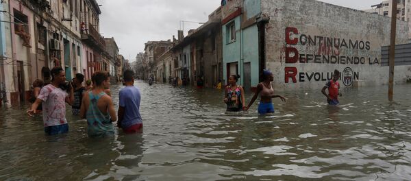 Consecuencias del huracán Irma en la Habana, Cuba - Sputnik Mundo