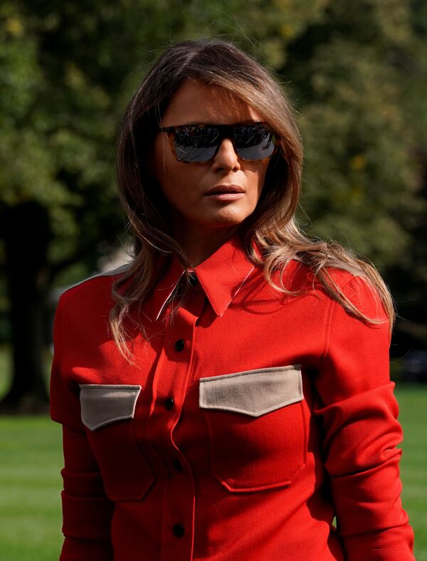Melania Trump en South Lawn - Sputnik Mundo