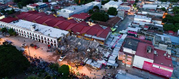 Vista del daño causado por el terremoto en Juchitan de Zaragoza, en el sureño estado mexicano de Oaxaca - Sputnik Mundo