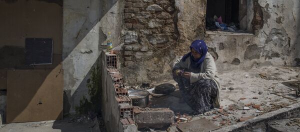 Una refugiada siria (archivo) - Sputnik Mundo