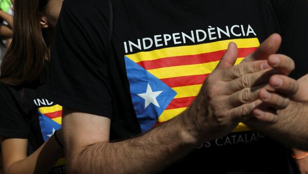 Partidarios de la independencia de Cataluña - Sputnik Mundo