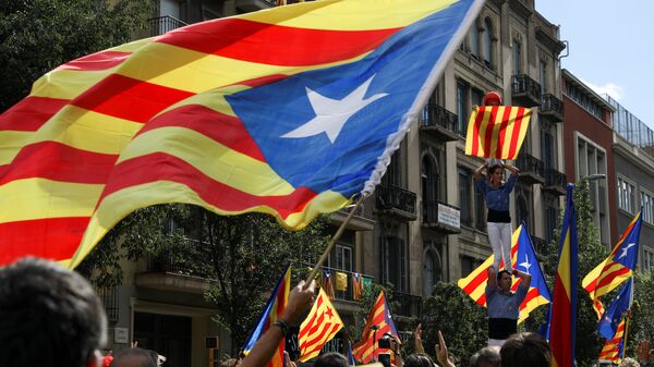 'Estelada', bandera independentista de Cataluña (imagen referencial) - Sputnik Mundo