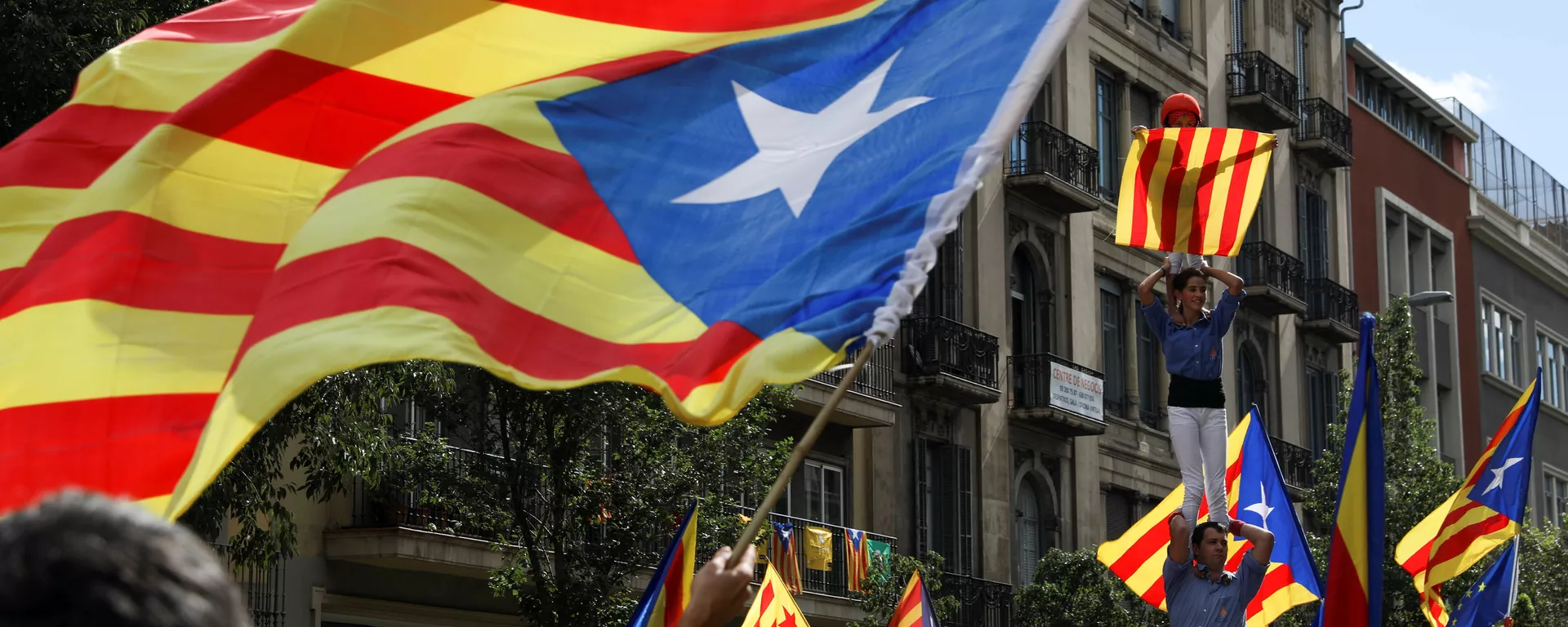 Estelada, bandera independentista de Cataluña Estelada, bandera independentista de Cataluña - Sputnik Mundo, 1920, 10.09.2021