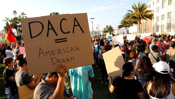 Seguidores del programa de Acción Diferida para Llegados en la Infancia (DACA, en inglés) Seguidores del programa de Acción Diferida para Llegados en la Infancia (DACA, en inglés) - Sputnik Mundo