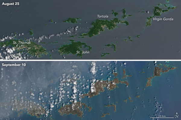 Las consecuencias del huracán Irma en varias islas del Caribe - Sputnik Mundo