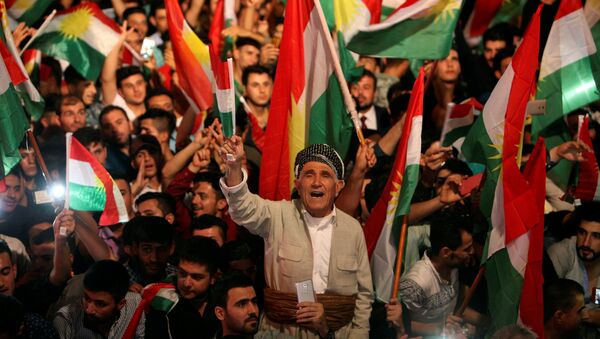 Partidarios del referéndum en el Kurdistán iraquí - Sputnik Mundo