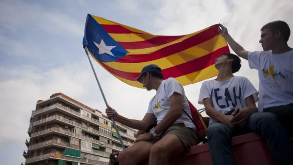 Diada 2017: así fue la marcha por la independencia catalana - Sputnik Mundo