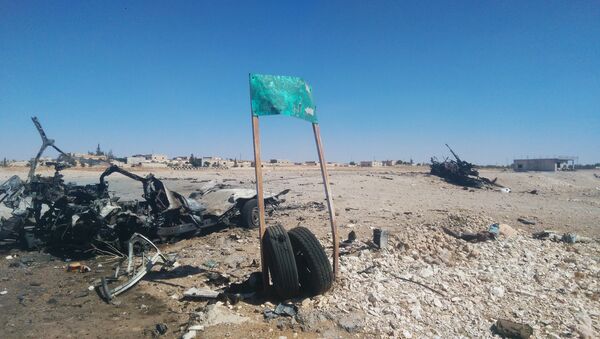 Las afueras de la localidad de Akerbat, el principal bastión de Daesh en la gobernación de Hama, Siria - Sputnik Mundo