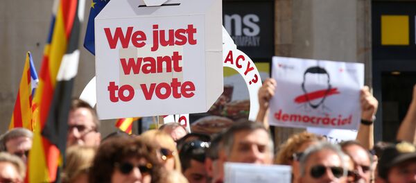 Las manifestaciones an Cataluña - Sputnik Mundo
