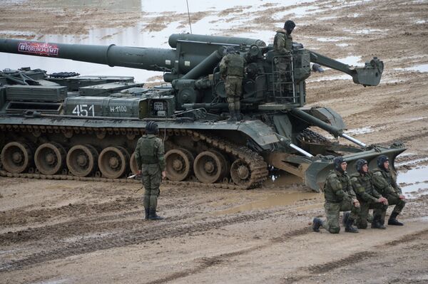 Sistema de artillería 2C7M Malka Sistema de artillería 2C7M Malka - Sputnik Mundo