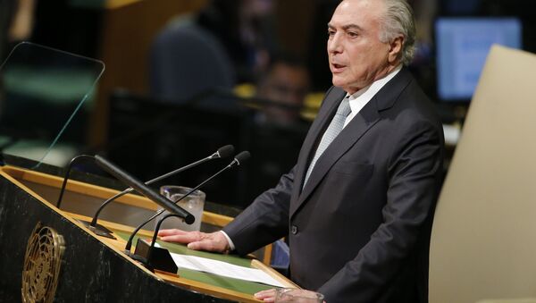 Michel Temer, presidente de Brasil - Sputnik Mundo