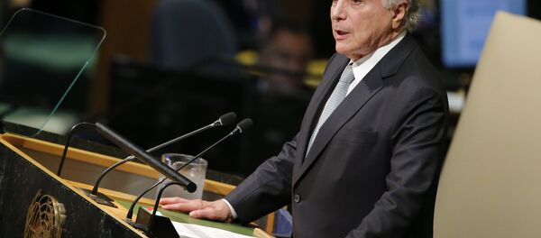 Michel Temer, presidente de Brasil - Sputnik Mundo