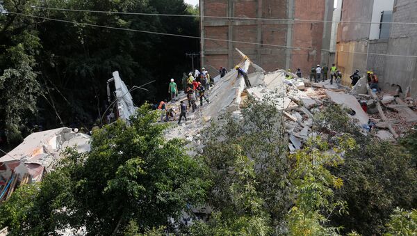 Las consecuencias del terremoto en México Las consecuencias del terremoto en México - Sputnik Mundo