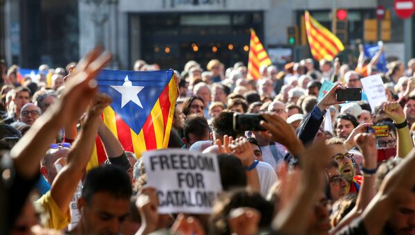 Protestas en Cataluña - Sputnik Mundo