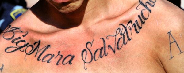 Miembro de la Mara Salvatrucha (archivo) - Sputnik Mundo