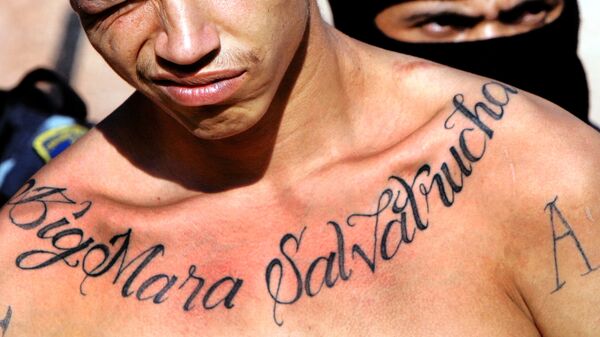 Miembro de la Mara Salvatrucha (archivo) - Sputnik Mundo