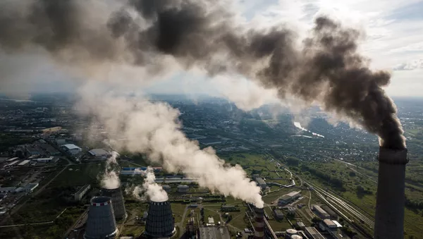 Planta eléctrica en la ciudad de Omsk, Rusia