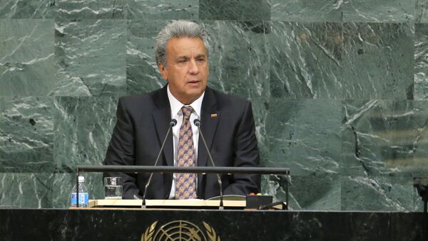 Lenín Moreno, presidente de Ecuador Lenín Moreno, presidente de Ecuador - Sputnik Mundo